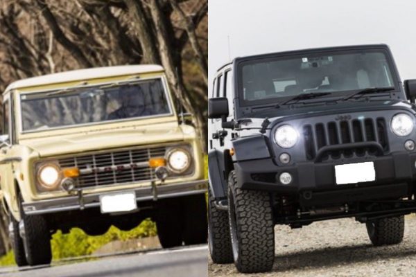 新旧アメリカン4WD。「アーリーブロンコ」で洒落ていくか、「最新ジープ」でタフに決めるか?