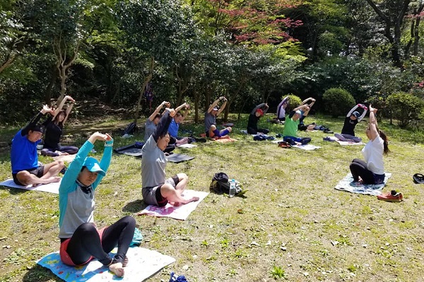 森林浴を楽しみながらのヨガと、トレランは最高!! 『新企画! 山ヨガ&トレイル10k』