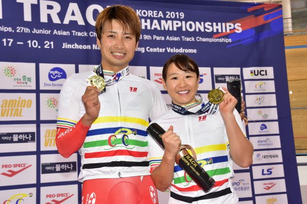 【アジア選手権トラック2020】オムニアムで橋本英也と梶原悠未が優勝