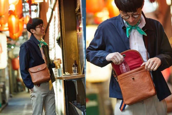 休日も抜かりない大人のカバンの選択は、「ダコタ」のレザーショルダーが最適解。
