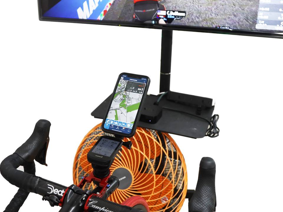 自転車に簡単スマホ取付け 室内トレーナーに対応 レックマウントプラスのブラケット Bicycle Club