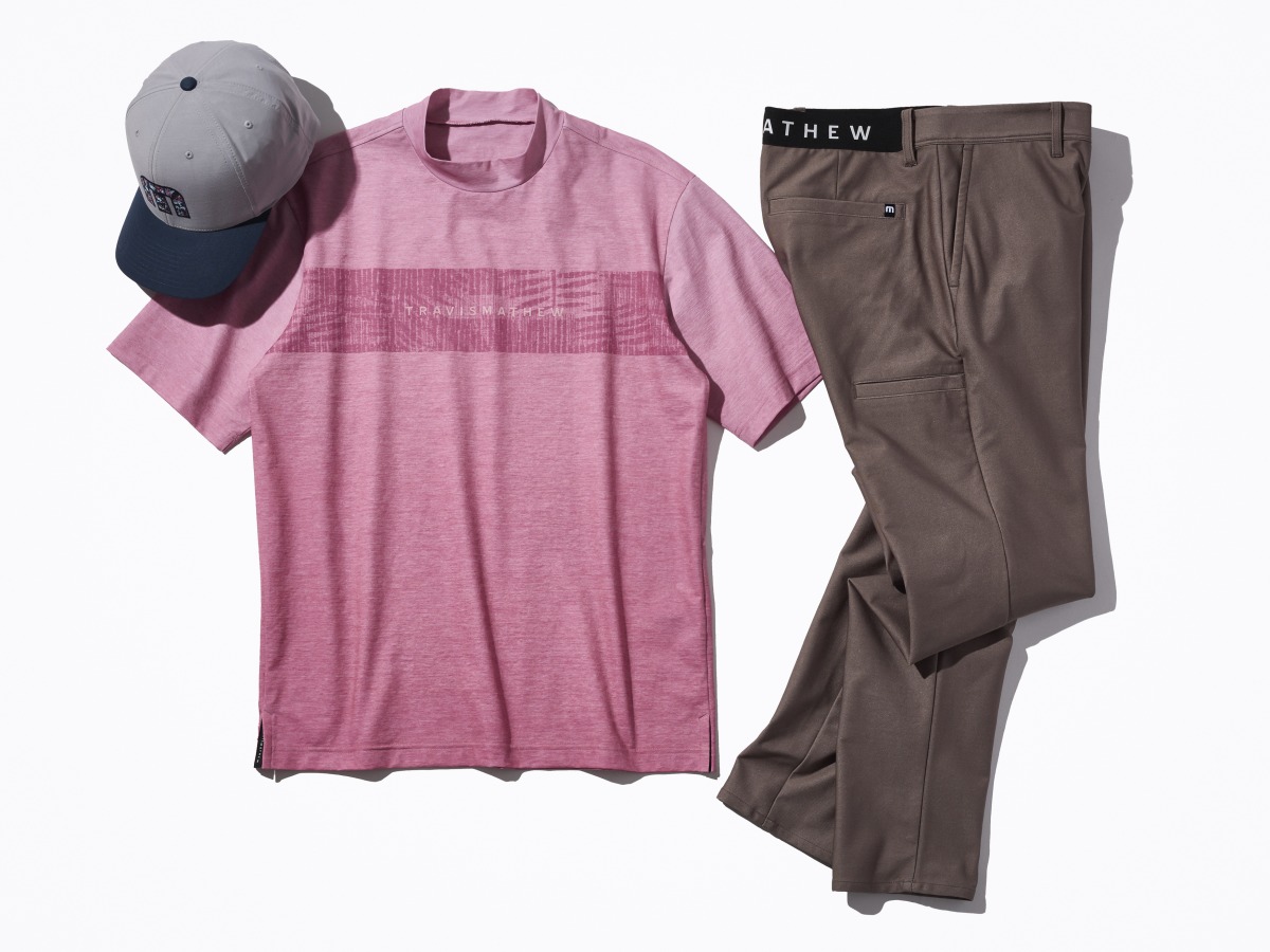 Callaway Golf - トラヴィスマシュー　ポロシャツ ピンク 花柄　Lサイズ Callaway 【超美品】キャロウェイ 半袖ポロシャツ レッド×ピンク