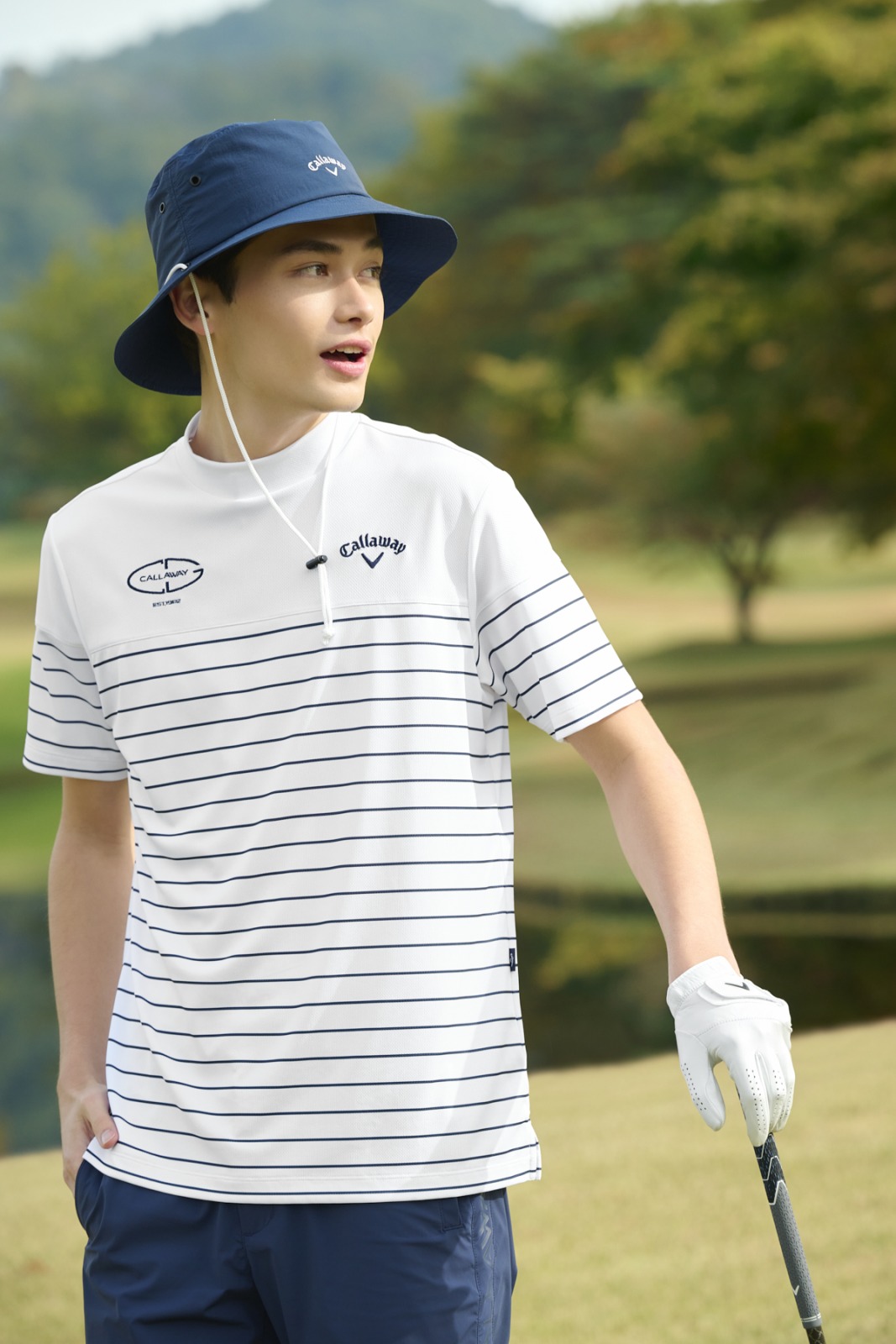 CALLAWAY（キャロウェイ） -3℃裏クールボーダープリントモックネック