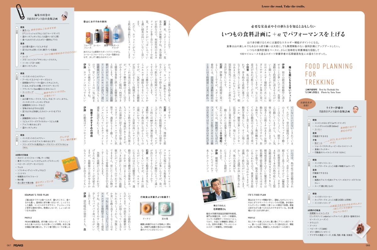 北アルプス テント泊 食糧計画