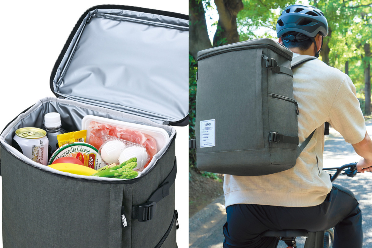 サーモスから保冷バックパック登場　自転車でのデリバリーにも便利｜THERMOS