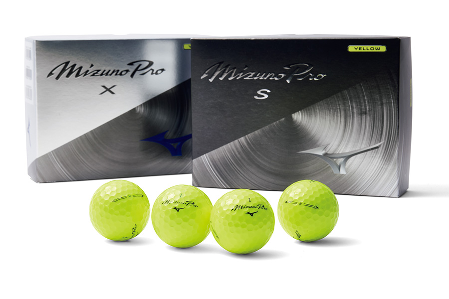 ミズノプロのツアーボールにイエローモデル登場 視認性と打感を両立