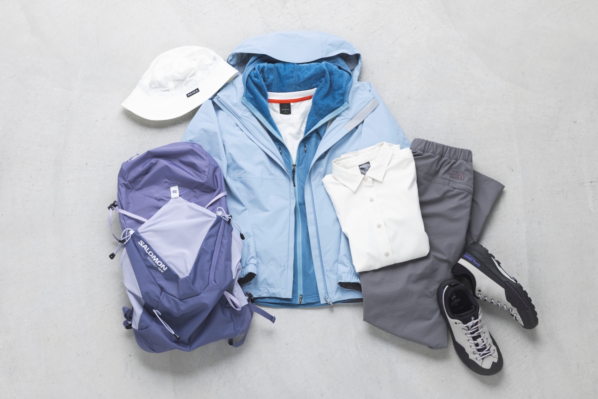 50代におすすめ！大人の上品さとまとまり感を意識した、春の山歩きコーディネート