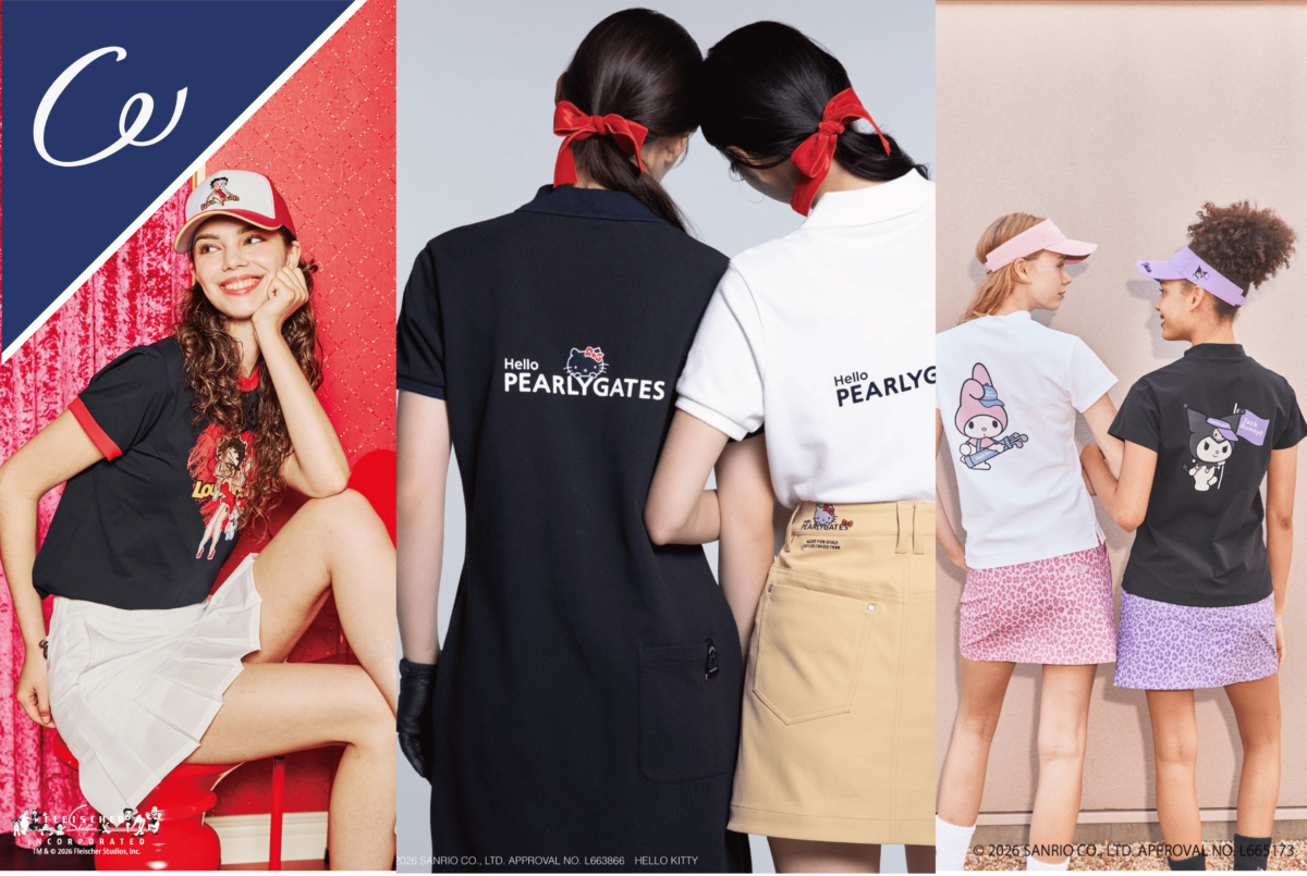 ゴルフアパレルが人気キャラで華やかぐ！2026年春、注目のコラボ3選