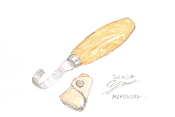 「モーラナイフ」のフックナイフでスプーンを削り出す｜筆とまなざし＃460