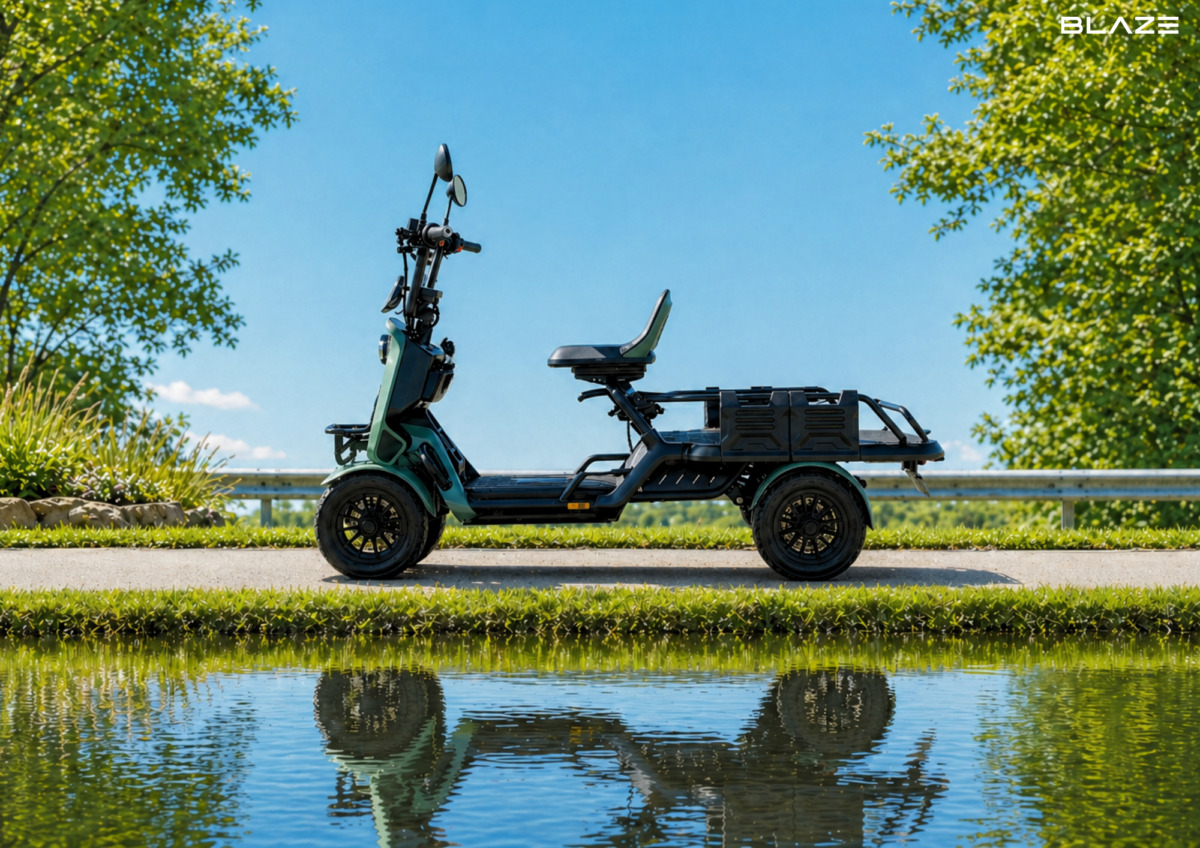 ブレイズが免許不要で乗れる4輪の特定小型原付『e-CARGO』を発表。積載力に優れたEV｜BLAZE