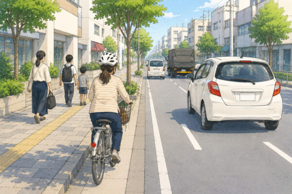 自転車は歩道を走っていい？車道との違いとルールをケース別に整理