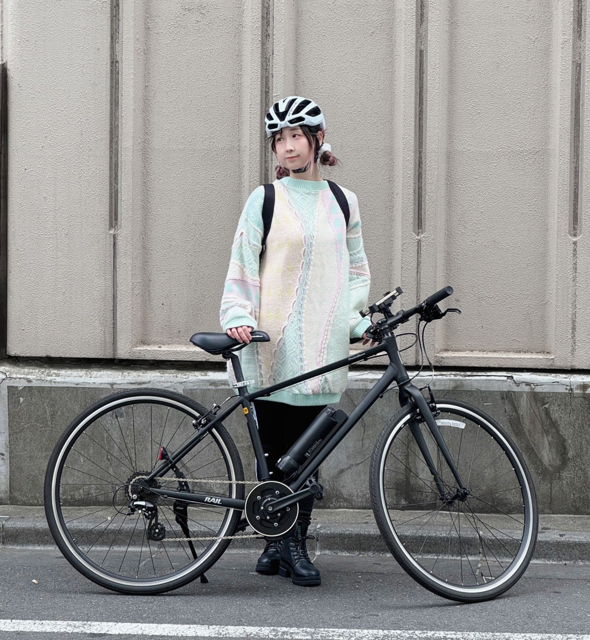 貧脚お姉さんの気になるeバイク①「ワイズロード・RAIL ST-e」