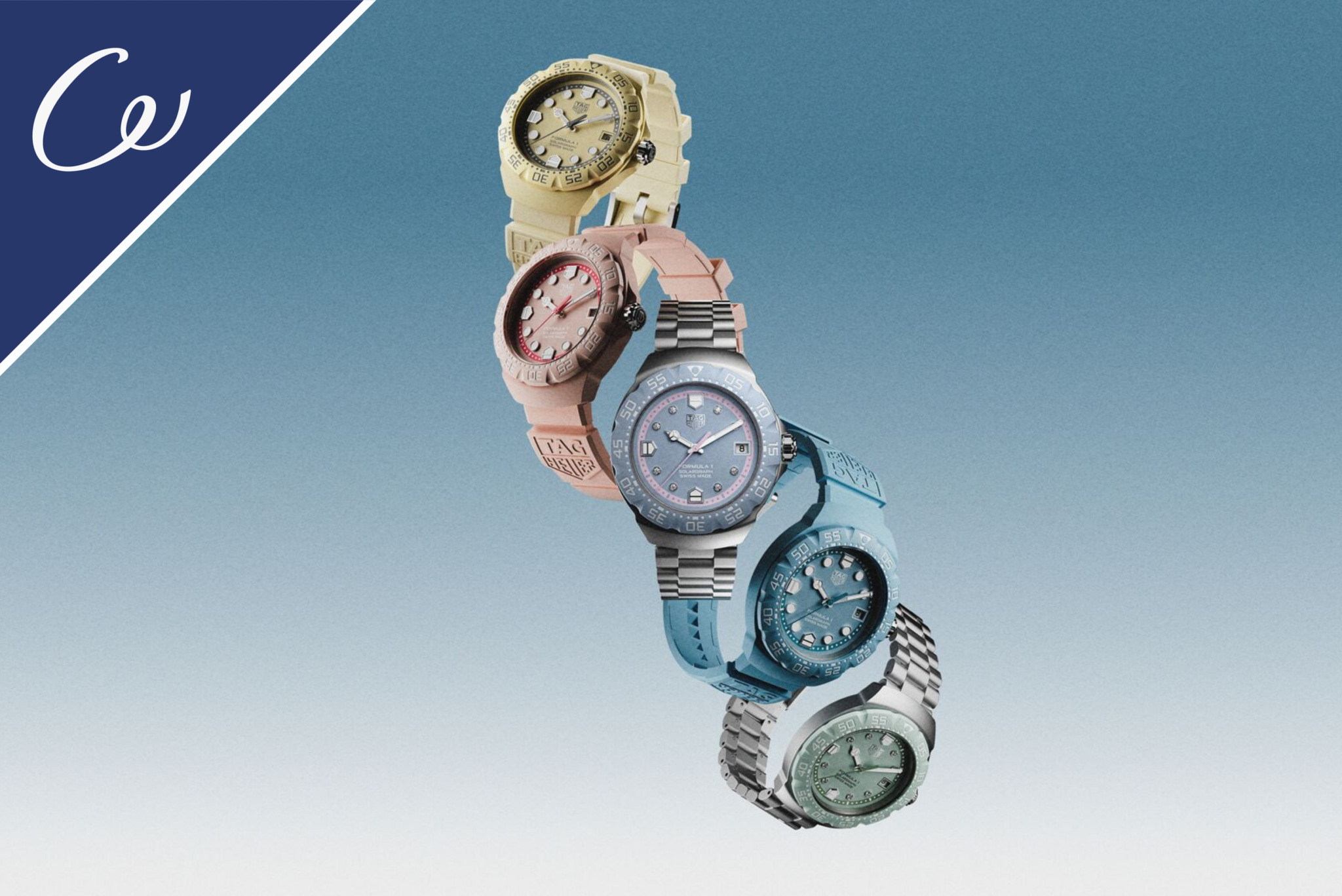 【Women’s even Watch Journal③】太陽を味方にラウンドへ！ 「タグ・ホイヤー フォーミュラ1 ソーラーグラフ」のパステルシリーズ