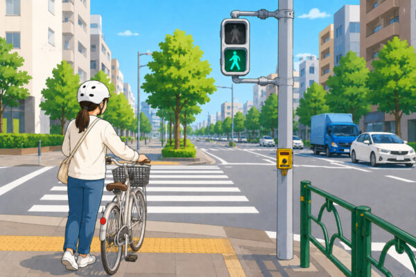 自転車はどの信号を見る？車両用・歩行者用で迷うケースを整理