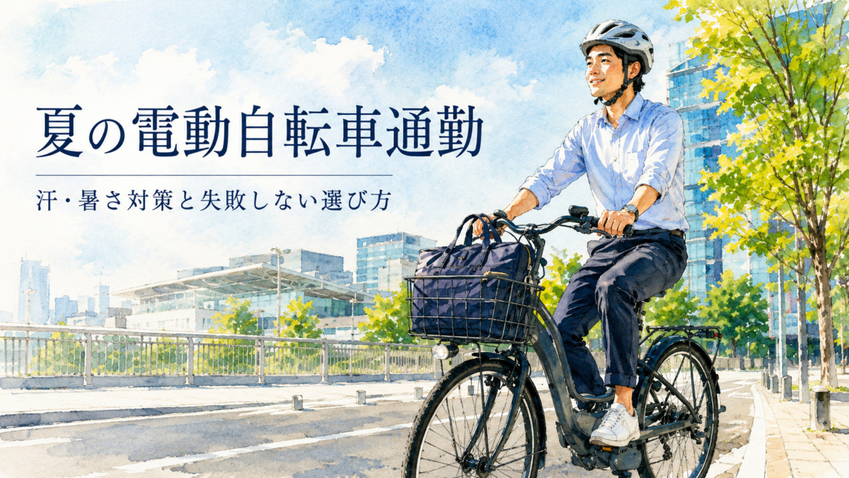 夏の電動自転車通勤は快適？汗・暑さ対策と失敗しない選び方を解説