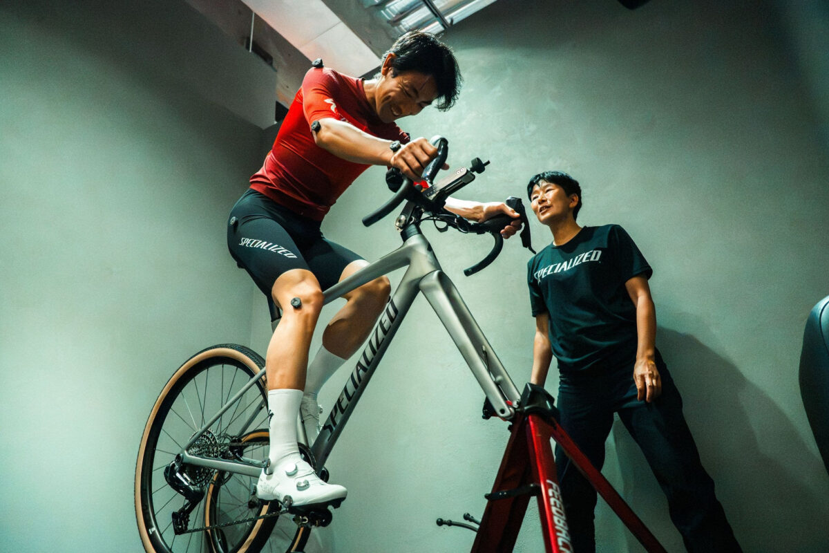 Body Geometry Fitでポジションを調整する渡部暁斗