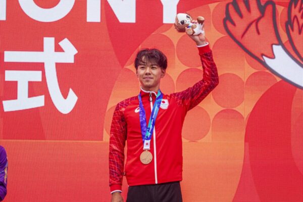 男子ロードレースで留目夕陽が銅メダル！　ロード競技で2つ目のメダルもたらす｜愛知・名古屋アジア競技大会