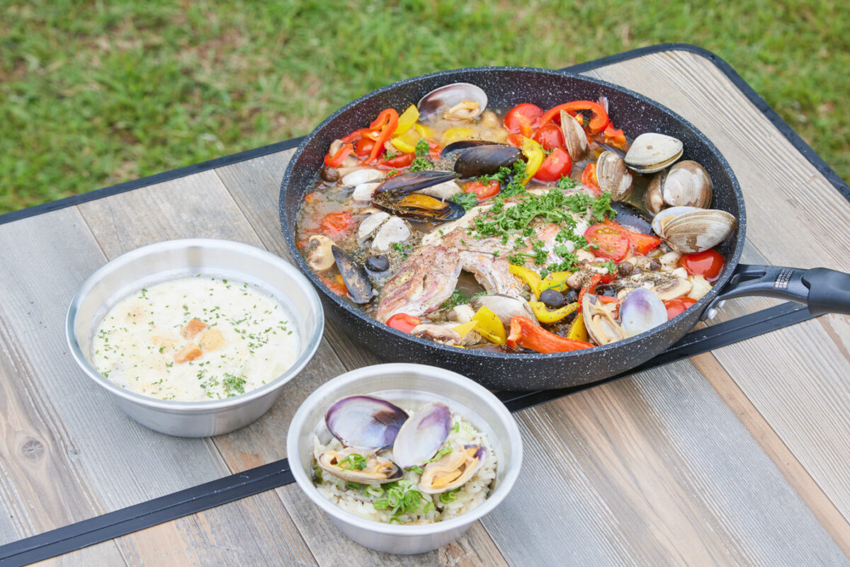 海上がりの腹ペコサーファーに！地元の海鮮で作る簡単キャンプ飯レシピ3品｜北泉海岸（福島県南相馬市）