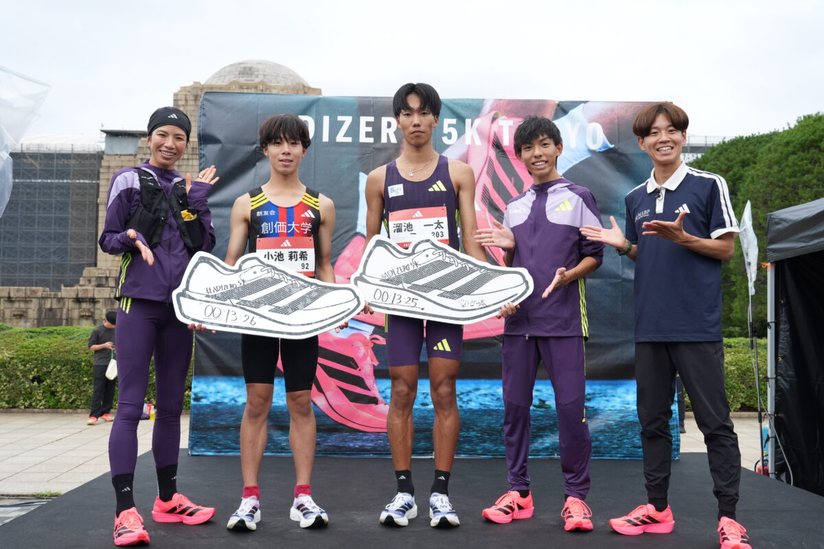 溜池一太が5kmロードで日本記録を更新。13分25秒／ADIZERO 5K TOKYO CHALLENGE