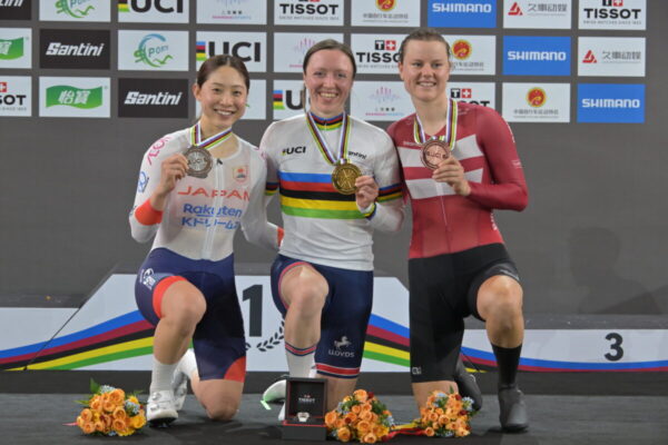 内野艶和が女子オムニアムで銀、佐藤水菜が女子スプリントで銅メダル獲得！上海世界選手権3日目