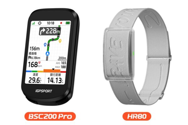 iGPSPORT BSC200 Pro＆HR80 カラータッチ対応サイコンと超軽量心拍センサー登場｜iGPSPORT